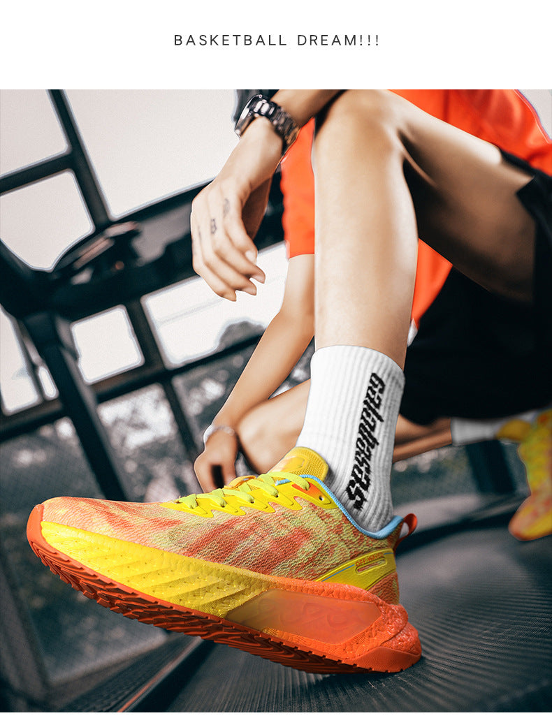 Marathon Running Shoes Soft Sole Cushioning Men and Women Mesh Training Running Shoes Rebound Physical Test Sports Student Sports Shoes Men's