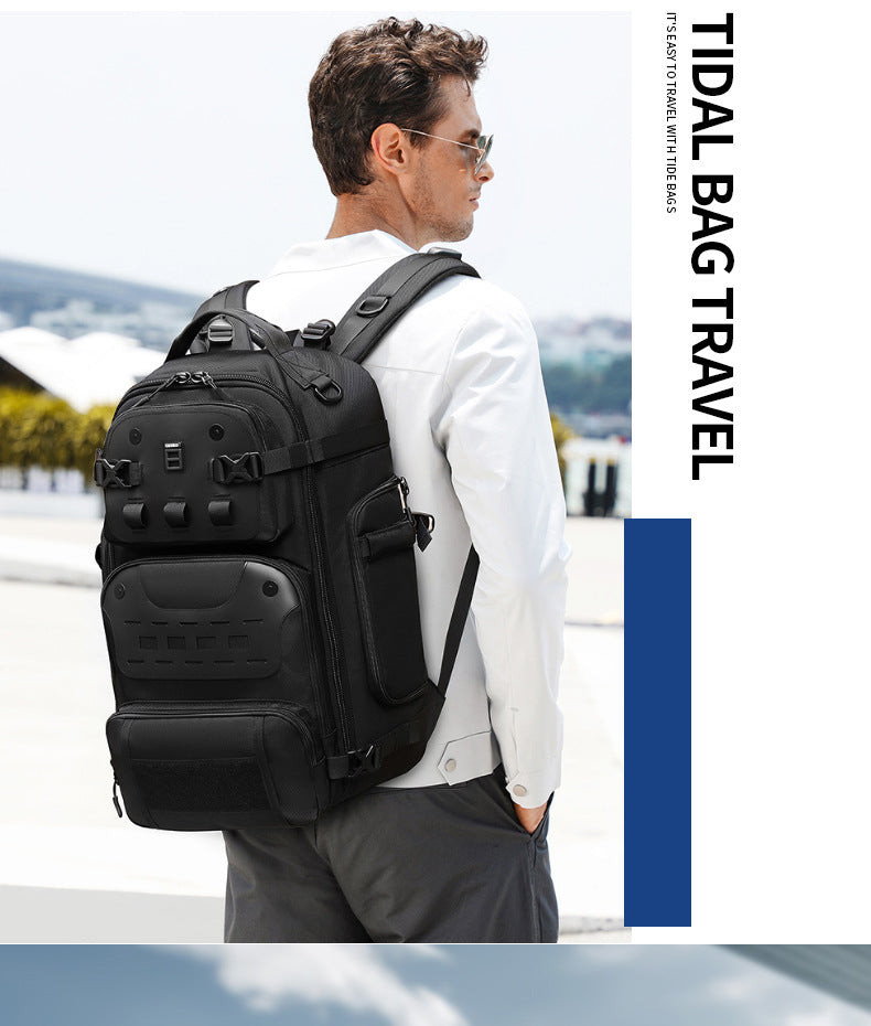 OZUKO Outdoor Tactical Backpack Large Capacity Waterproof Travel Bag Wear-Resistant MOLLE Hiking Backpack