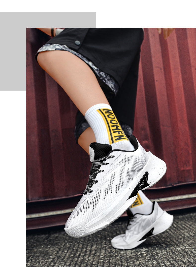 Basketball Shoes New Mesh Breathable Anti-Slip Practical Cushioning Rebound Sneakers Fashion Trend Lightweight Sports Shoes