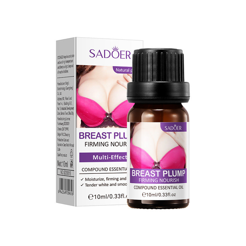 Full English Feng Yun Beauty Breast Essential Oil SADOER Moisturizing, Firming, Nourishing Breast Care Essential Oil  Wholesale