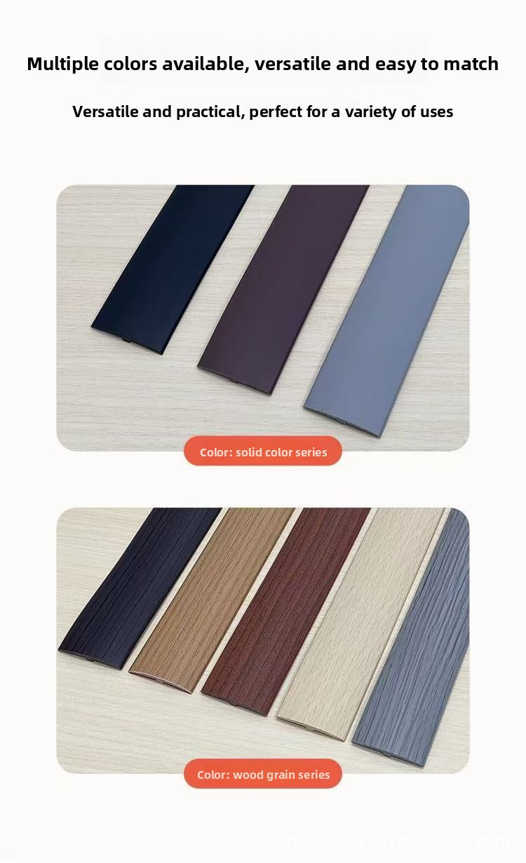 Self-Adhesive T Recessed edge trim for wooden flooring T Edge trim strip, threshold strip, gap transition strip, door strip, edge presser strip