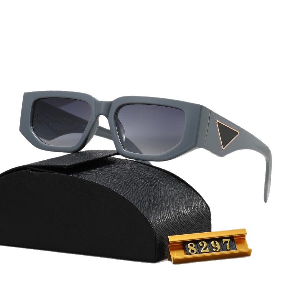 Europe and America PRA Fashionable Square Sunglasses for Men and Women8297Manufacturer Lightweight UV Protection Japanese and Korean Style