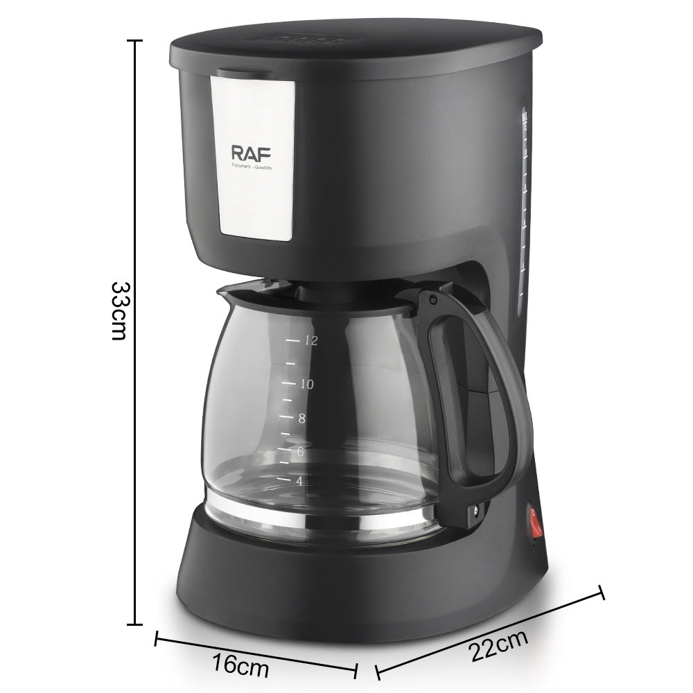 RAF 欧洲标准滴滤咖啡机家用全自动一体式小型咖啡机办公室卧室摩卡壶