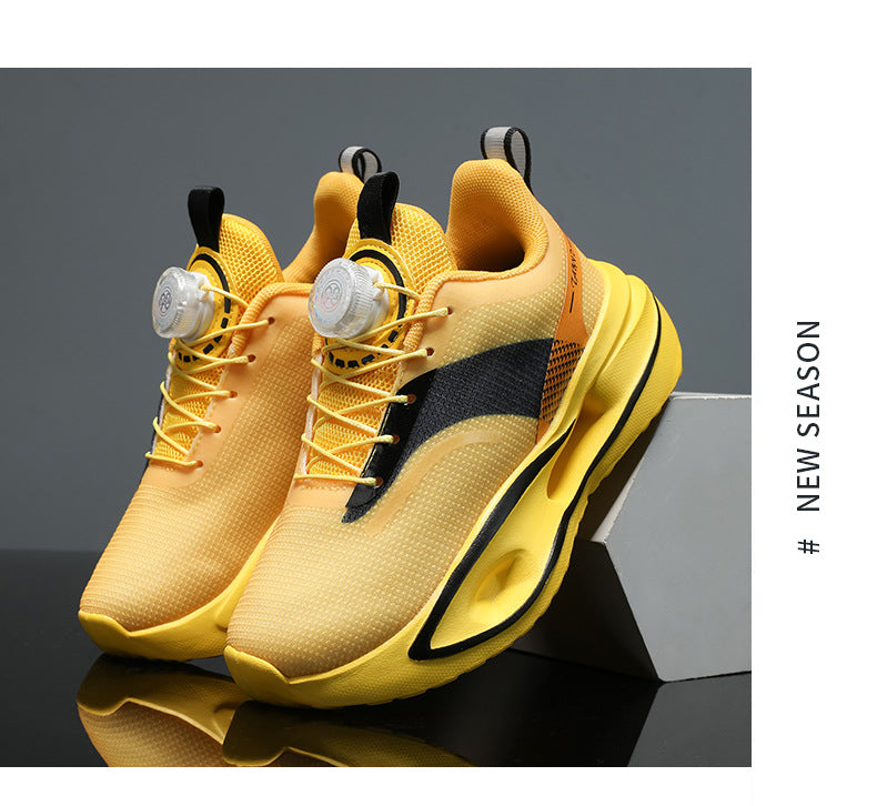 Feiteng5U Children's Shoes Casual Fashion Children's Running Shoes Lightweight Shock Absorbing Boys' Shoes Anti-Slip Wear-Resistant Sports Shoes