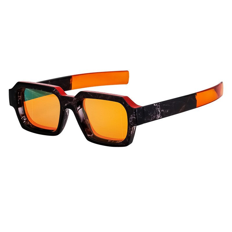 New Fashion Square Frame Sunglasses for Men and Women with a High-End Feel INS European and American style sunglasses outdoor glasses sglasses