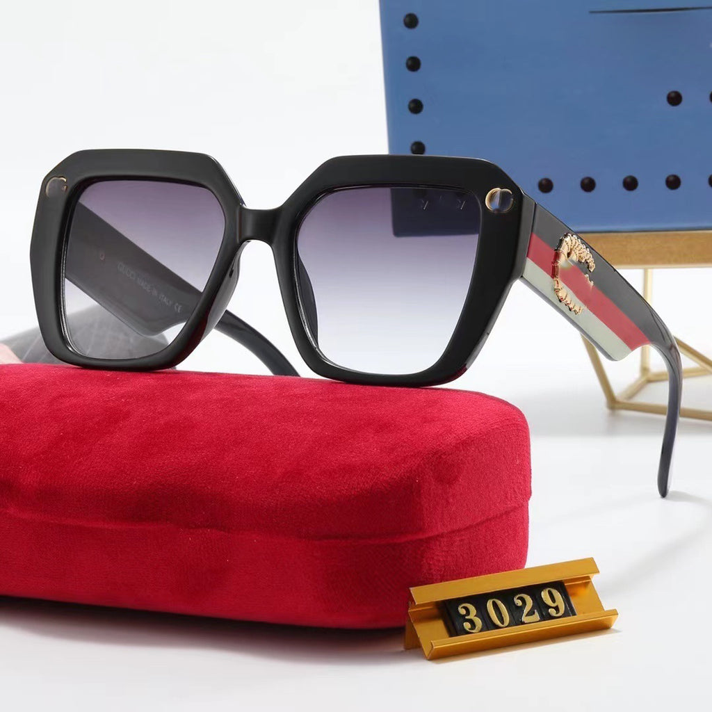 Ancient Style European and American Design ins Trendy Square Frame Sunglasses for Women, Celebrity Style, Fashionable Acetate Sunglasses for Men3029