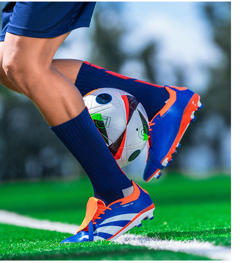 World Cup Football Shoes Men's New Style Grassland Competition AG Spike TF Broken Nails Adult Youth Student Sports Training