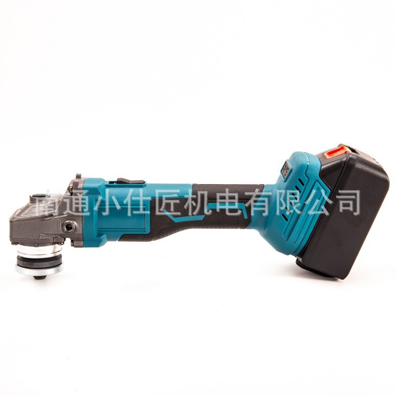 Rechargeable Lithium Battery Tool Brushless Angle Grinder Two Batteries One Charger Cross-Border AliExpress Model Household Grinding Angle Grinder