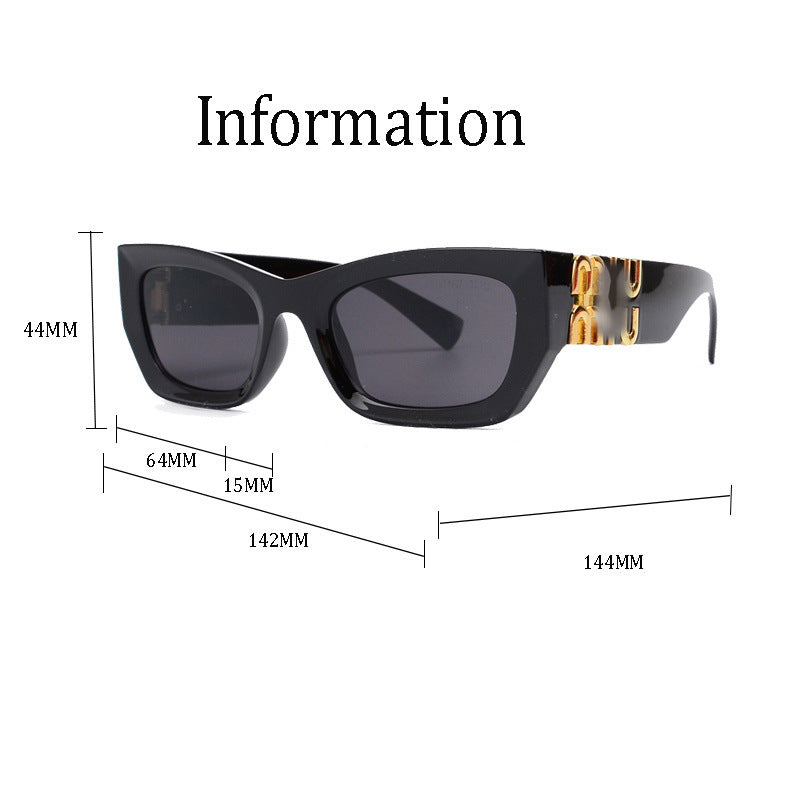 09w Sunglasses for Photos High-end UV Protection Outdoor Fashion Internet Celebrity Same Style Sunglasses Trendy ins