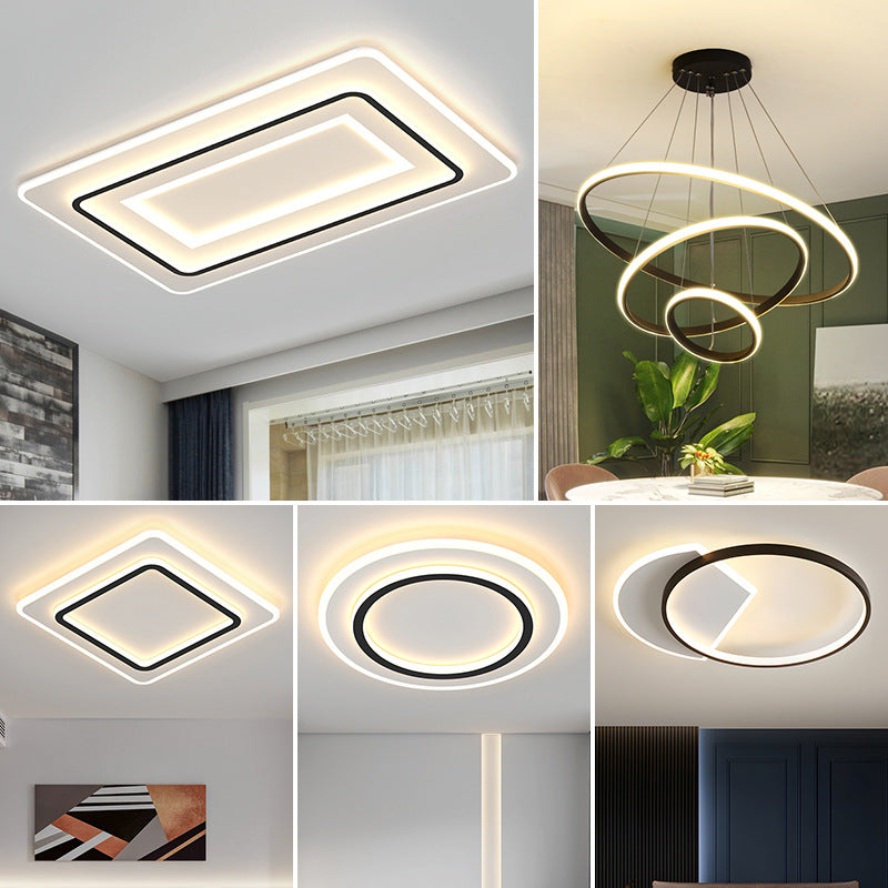 Zhongshan Lighting Ceiling Light LED Bedroom Dining Room Living Room Light Modern Simple Elegant Whole House Package Set Balcony