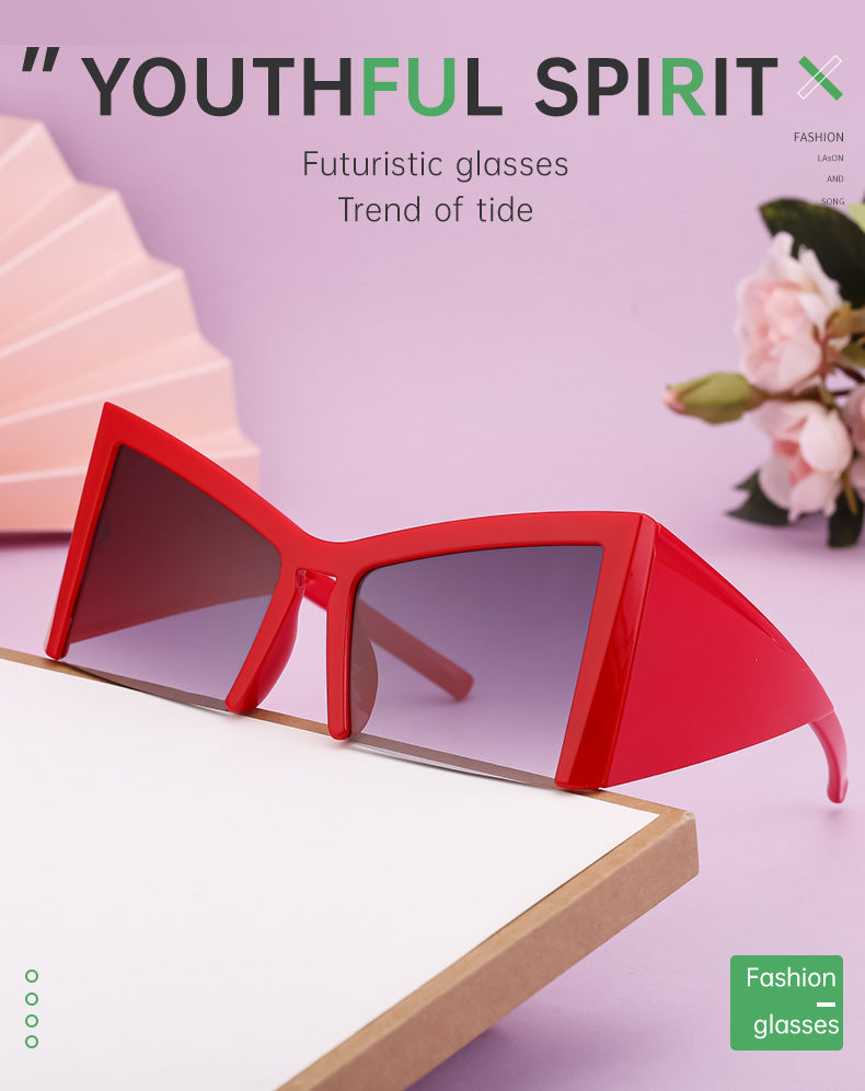 European and American Retro Large Frame Sunglasses for Women, Unique Cat Eye Sunglasses, Wholesale Glasses for Women sunglasses