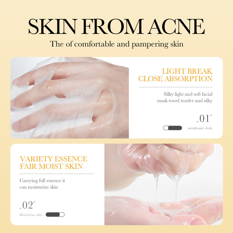 BIOAOUA Vitamin E Honey Mask Hydrating Moisturizing Repair Brightening Mask Wholesale 10 Pieces