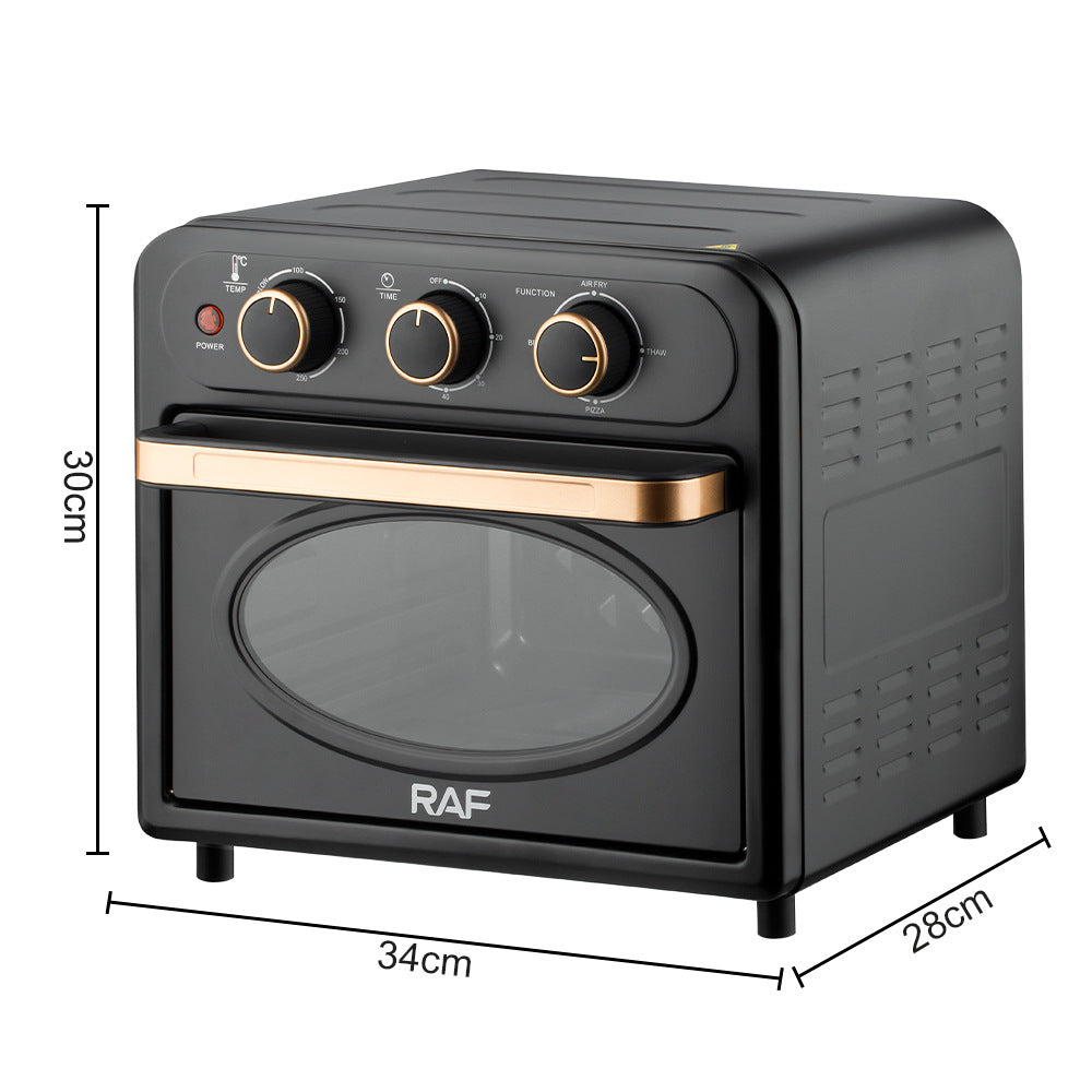 RAF Electric Oven EU Standard18L Multifunctional Household Air Fryer Fully Automatic Intelligent Oven Fryer Visual Baking