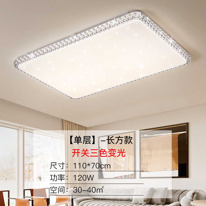 Imitation Crystal New Living Room Lamp LED Ceiling Lamp Master Bedroom Light Fixture Modern Simple Elegant Luxury Hall Main Light