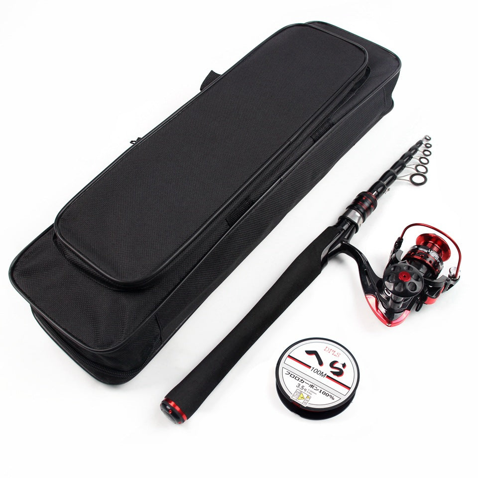 Ultra-short Portable Telescopic Lure Rod Carbon Short Sea Rod Retractable45Centimeter Fishing Gear Manufacturer Wholesale Fishing Rods