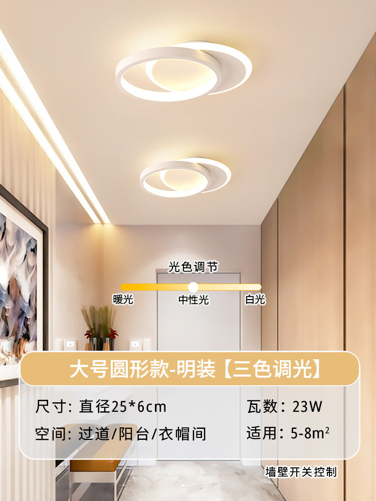 Creative aisle light corridor light, simple and modern led Ceiling Light Square Cloakroom Surface Mounted Recessed Entryway Stair Light