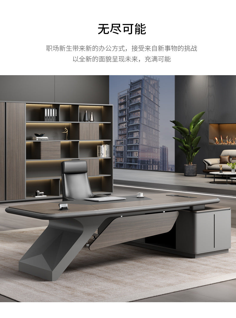 Painted Office Desk Executive Desk President Leader Chairman Boss Desk Office Manager Desk Office Desk and Chair Set