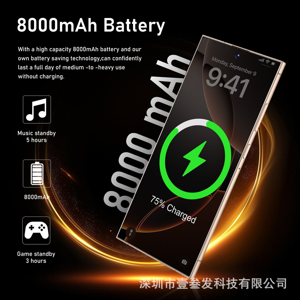 New S25 Ultra Smartphone12+512 7.3Inch Large Screen C25Ultra Mobile Phone