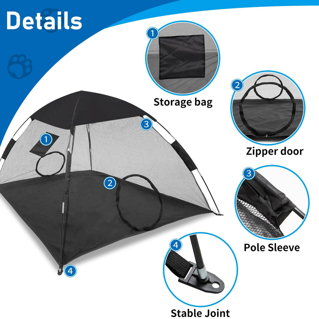 New Pet Tent Outdoor Large Space Thickened Mesh Tent Anti-Mosquito Cat Dog House Park Camping Tent