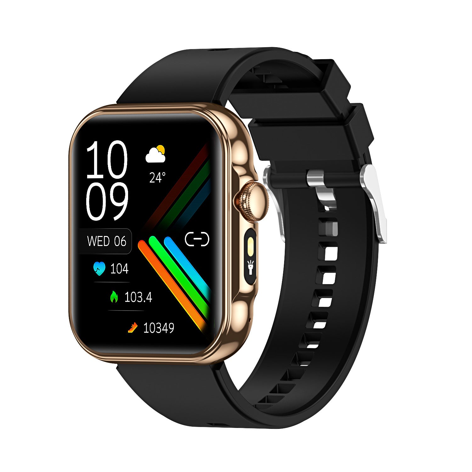 HDT11Smart Watch Bluetooth Call Music Voice Assistant Healthy Sleep Flashlight Bracelet New Style