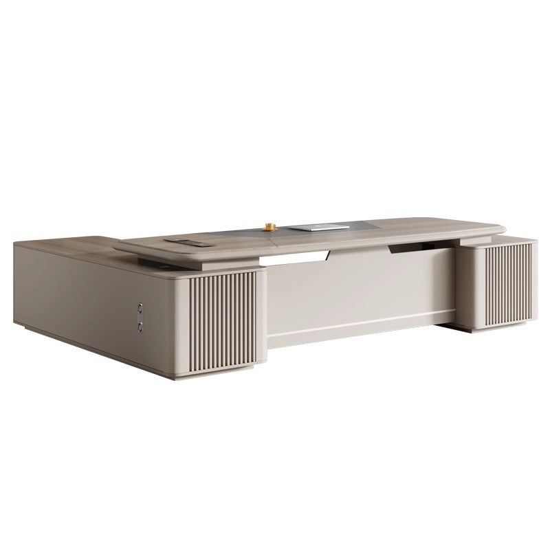 Painted Executive Desk Large Desk President Leader Chairman Manager Office Simple Modern Office Desk and Chair Set