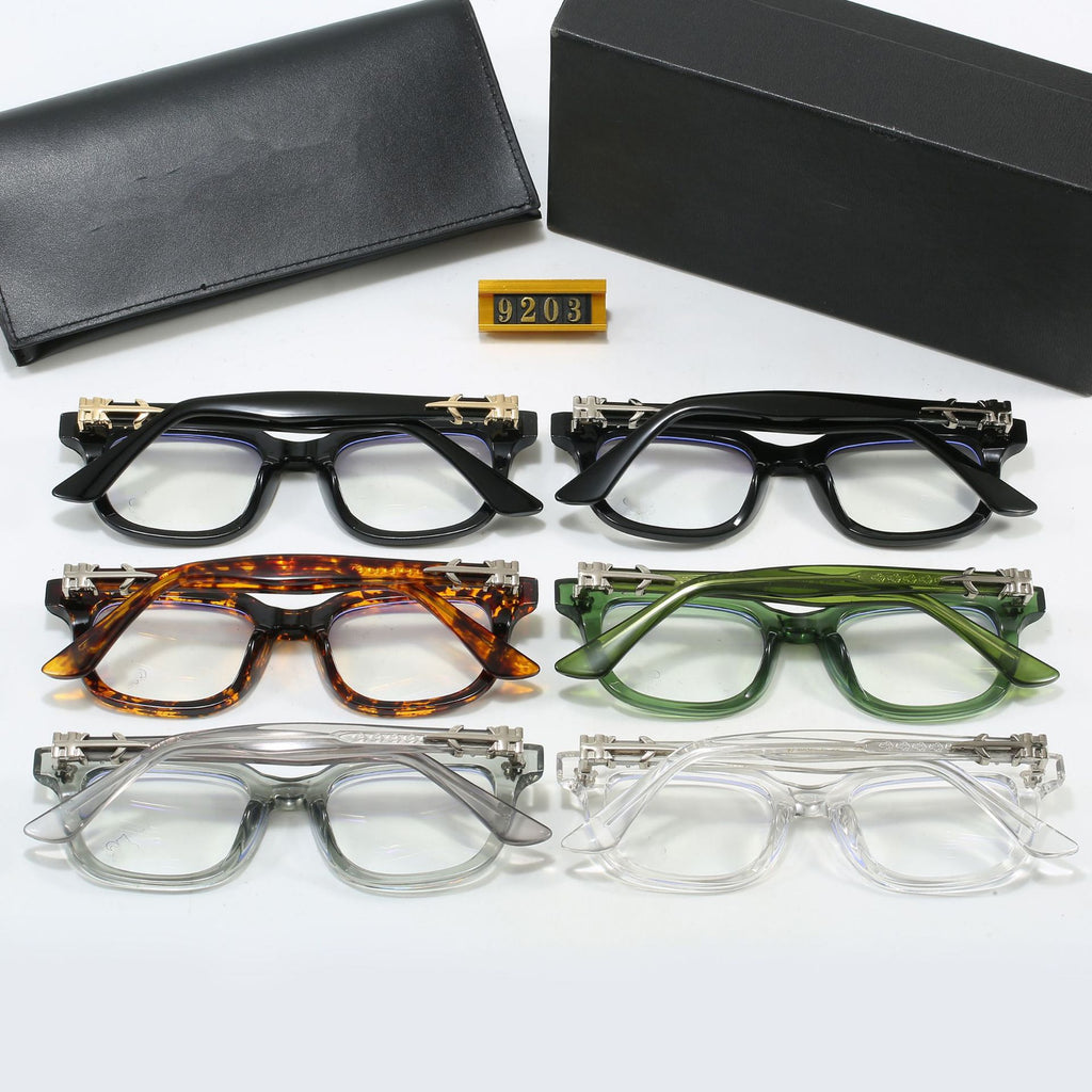 2025New Style Cro Glasses European and American Fashion Eyeglass Frames Street Style Natural Look Glasses Frames Non-Prescription Glasses9203
