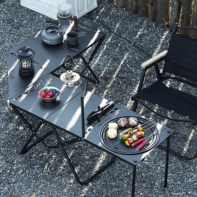 Multifunctional Patchwork IGT Tactical Table Outdoor Portable Folding Table Camping Equipment Splicable Lightweight Table