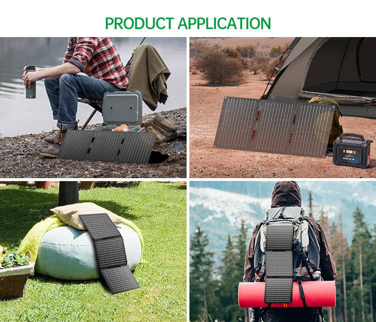 Solar Folding Bag30W Solar Photovoltaic Panel Outdoor Emergency Mobile Power Supply Solar Folding Bag