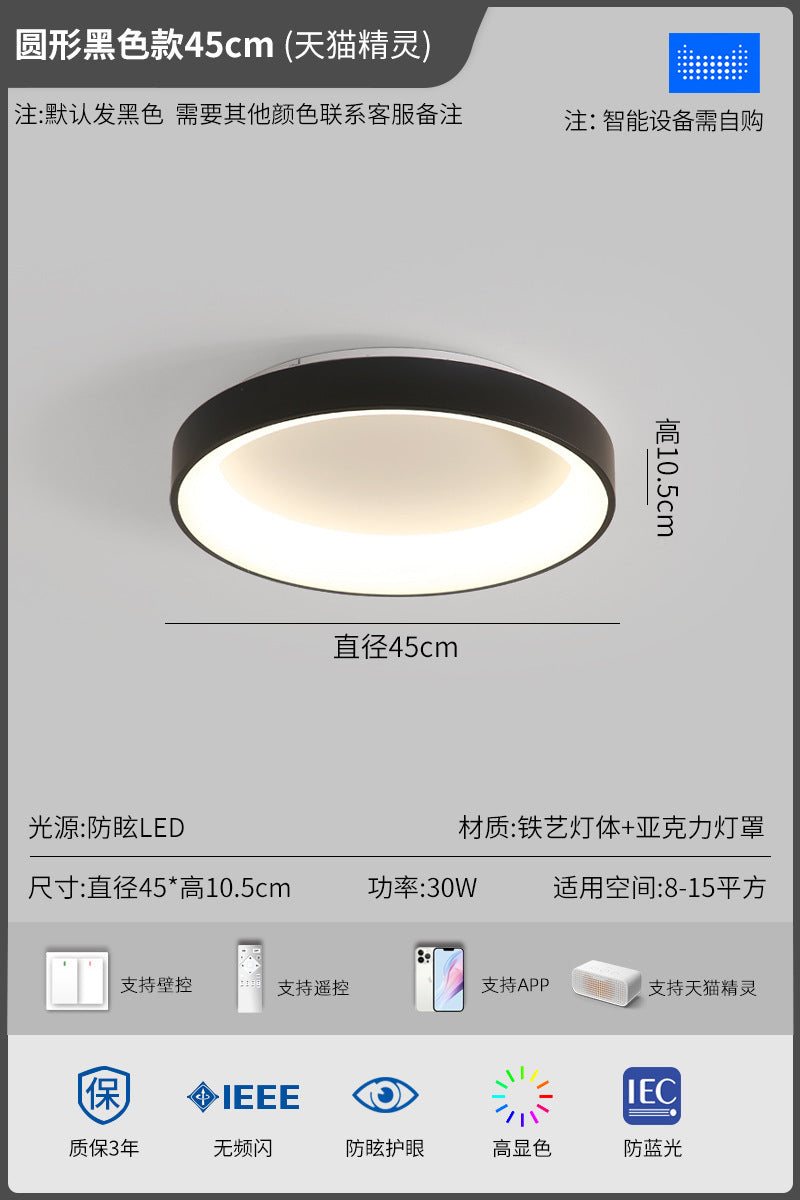 2025New Year's New Internet Celebrity Lighting Collection Master Bedroom Ceiling Light Simple Modern Nordic Style Room led bedroom lamp