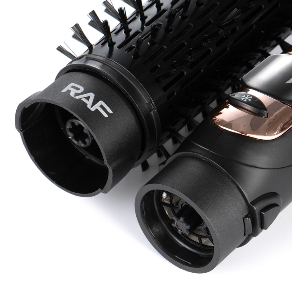 RAF EU Standard 2-in-1 Hot Air Brush Automatic Curling Iron Electric Hair Dryer Curling and Straightening Dual-use Hair Styling Tool