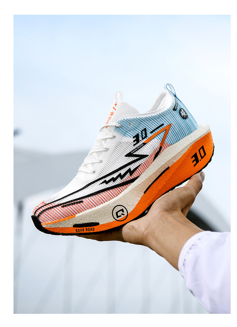 Summer New Hollow Breathable Lightweight Casual Sports Shoes with Super Soft Sole Carbon Plate Cushioning and Rebound for Fitness and Running