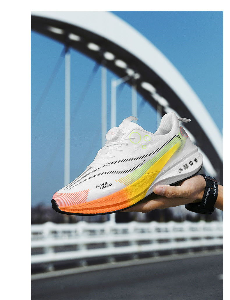 Red Rabbit8PRO Full-length Carbon Plate Men's and Women's Youth Racing Breathable Mesh Running Shoes Rotating Buckle Shock-absorbing Sports Shoes