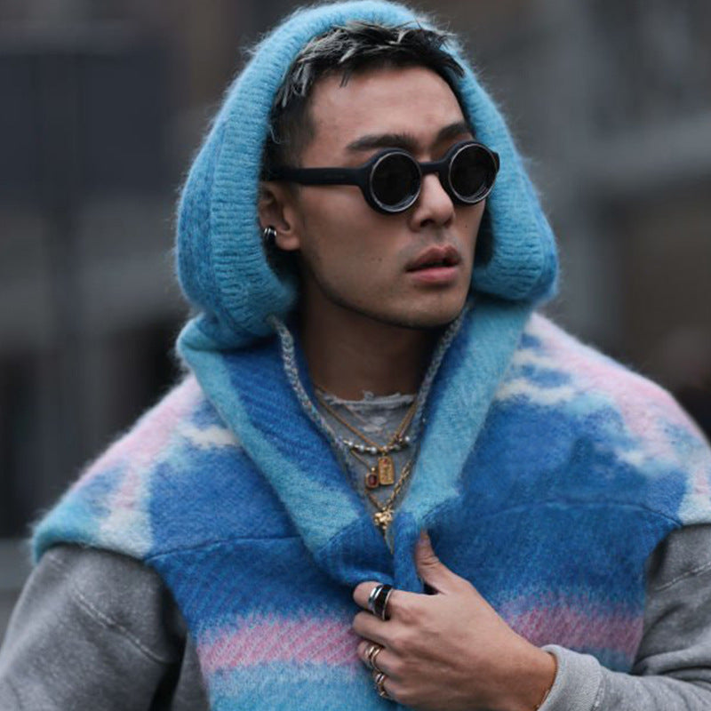 Sunglasses European and American Fashion Round Frame Sunglasses Men's High-end Sunglasses Men's Wholesale sunglasses