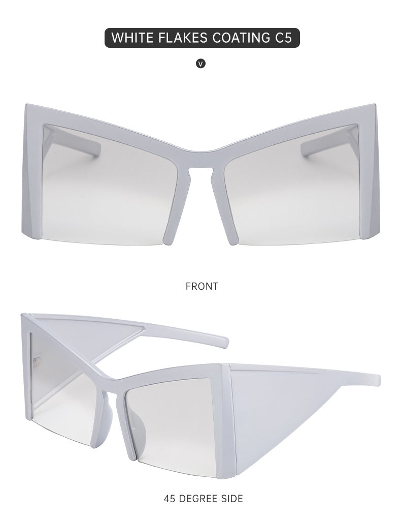 European and American Retro Large Frame Sunglasses for Women, Unique Cat Eye Sunglasses, Wholesale Glasses for Women sunglasses