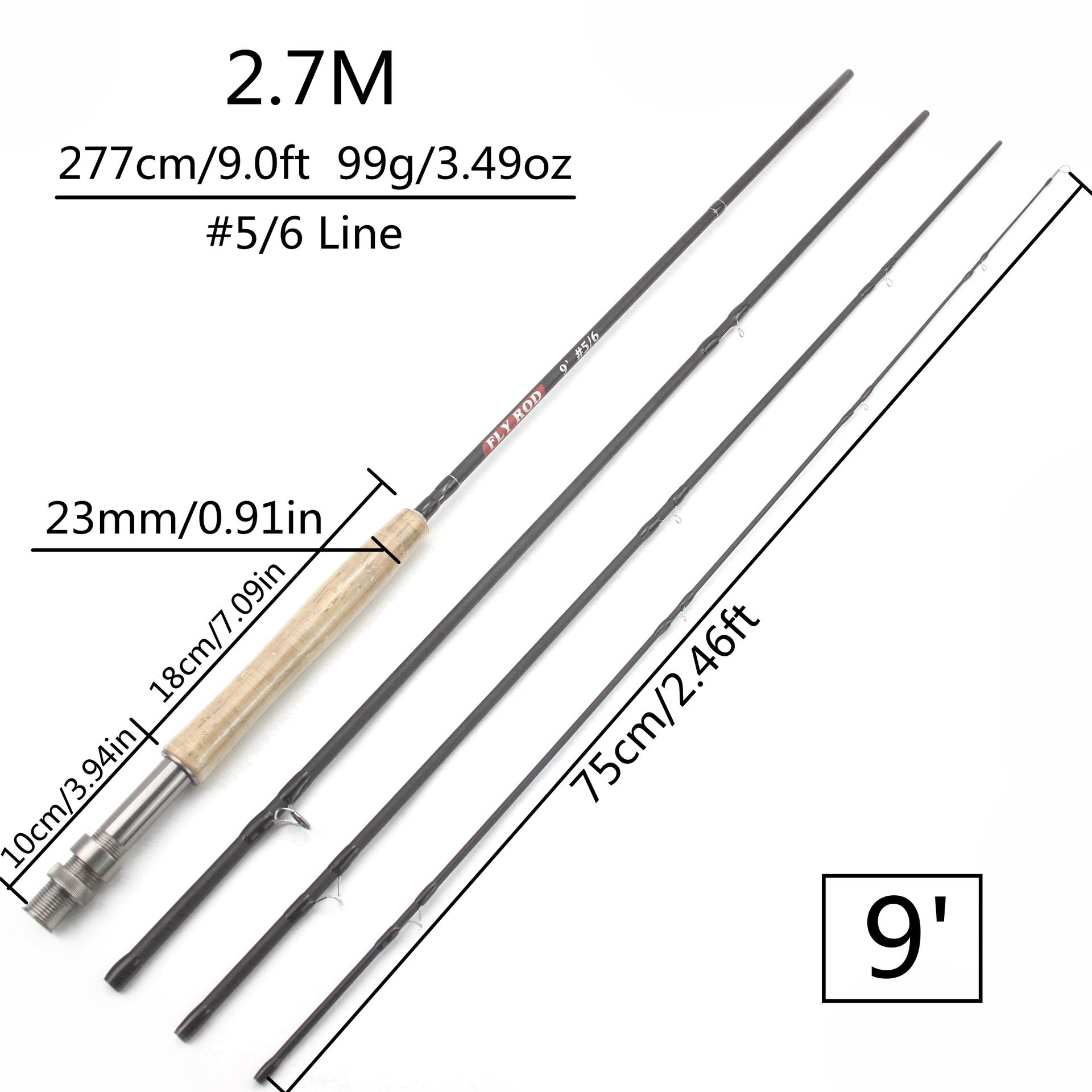 Ultra-light Fly Fishing Rod4Fishing Rod Carbon Fiber Portable European and American Style Popular Rod Manufacturer Wholesale