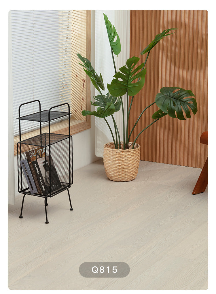 1.2mm White Ash Natural Wood Veneer New Three-Layer Solid Wood Composite Floor Heating Home Eco-Friendly Flooring Package Installation for Entry