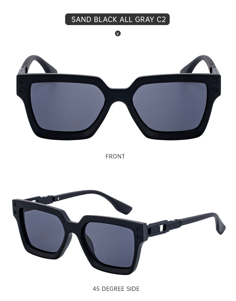 2025New European and American Style Square Frame Sunglasses for Men High-end Sun Protection Sunglasses Men's Trend Wholesale sunglasses