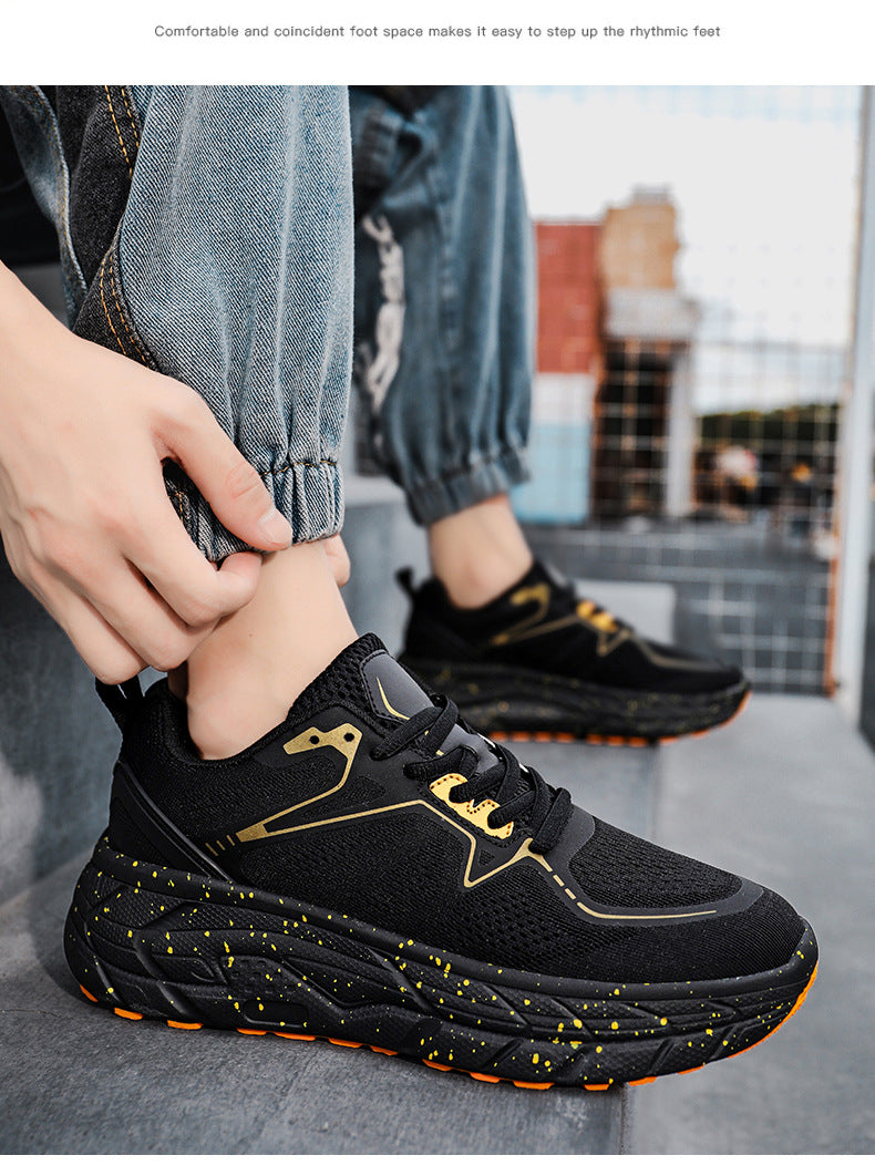 Dropshipping Couple Casual Sports Shoes Student Running Shoes Marathon Running Shoes Jacquard Foreign Trade Live Streaming Men's Shoes