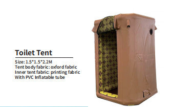 Middle East Inflatable Tent Outdoor Portable Mobile Toilet Tent Rainproof Dustproof Arabian Camping Tent