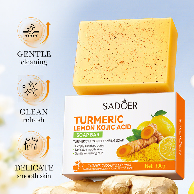 Turmeric Lemon Purifying Soap100g Clean Body Handmade Soap Export Manufacturer Wholesale