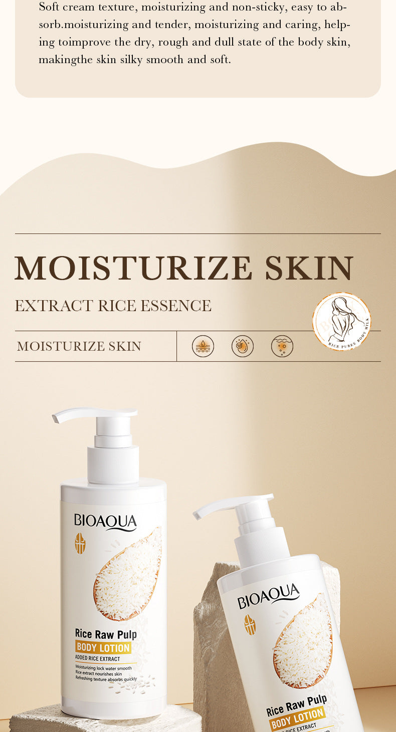 Full English Rice Skincare Set BIOAOUA Rice Puree Series Six-Piece Set Box  Wholesale