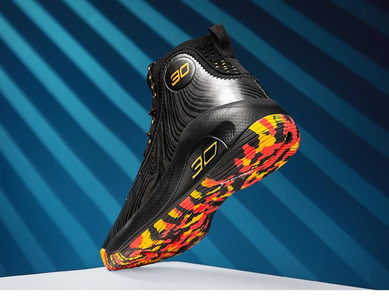 2025New Youth Support Shock Absorption Wear-Resistant Non-Slip Sports Shoes Men's fashion Soft and plaid Basketball Shoes