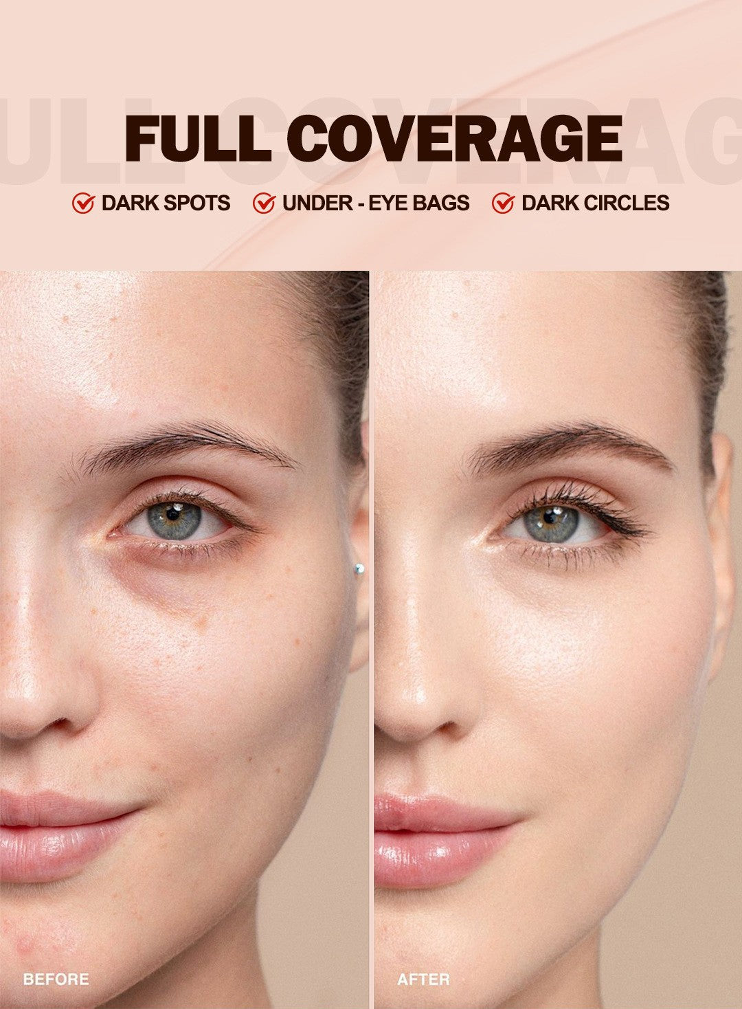 Bestselling Concealer Liquid Covers Facial Acne Marks, Blemishes, Spots, Dark Circles, Non-Cakey, Smooth Application, Concealing and Brightening Liquid