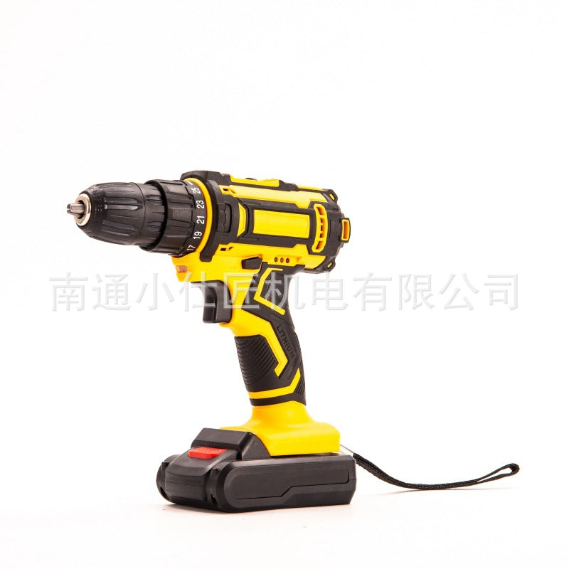 Industrial Grade High-Power Handheld Dual-Speed Rechargeable Drill Household Multi-Function Electric Screwdriver One Battery One Charger Brushless
