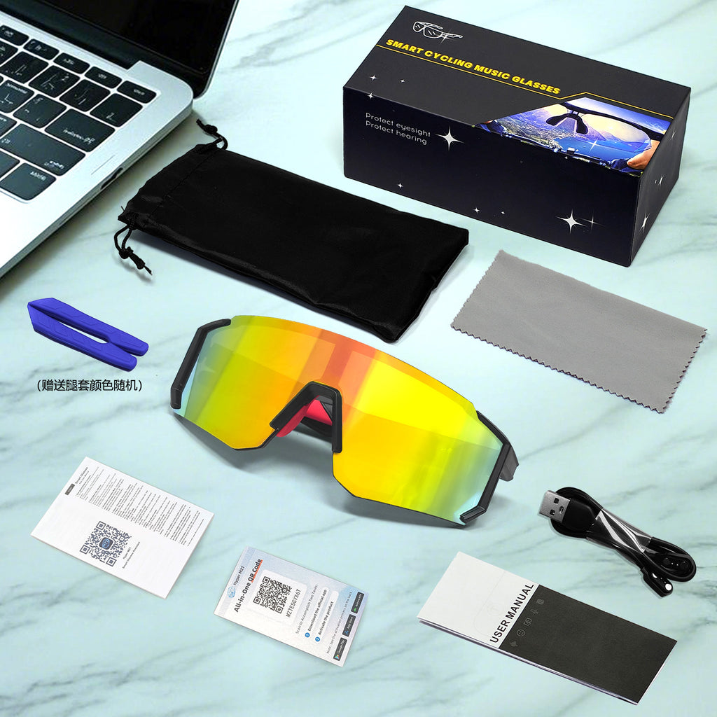 QY01 Pro1Bluetooth Glasses AI Translation Bluetooth Call Music Playback Outdoor Cycling Sports Glasses