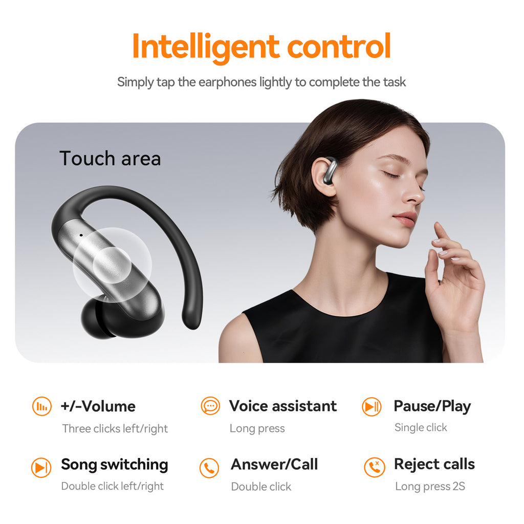 New M144Long Battery Life Ear-Hook and In-Ear Headphones Private Model High Appearance Wireless Bluetooth Headphones Wholesale