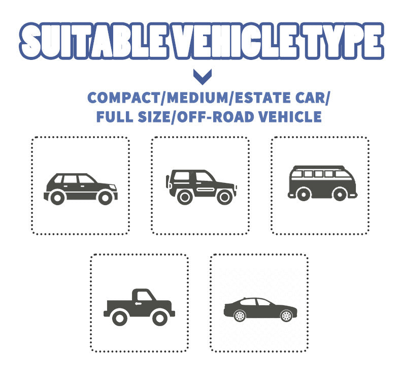 Self-Driving Tour Car Tent Outdoor Camping Black Mountaineering Windproof Waterproof Portable Inflatable Rooftop Off-Road