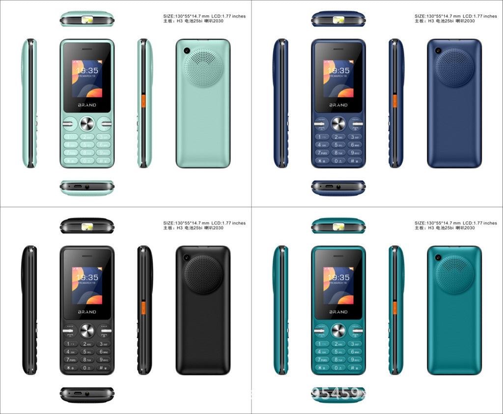 5091GSM 2G Dual Card Straight Student Old Button Phone with Ultra-Long Standby with Camera