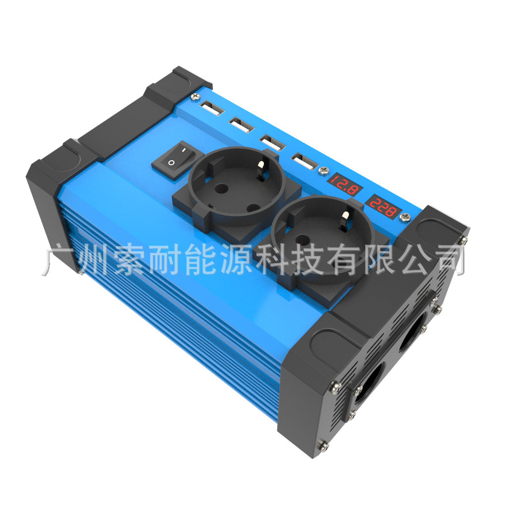 E-commerce12V Turn110V 220V Vehicle Inverter 4USB Dual Voltage Display car inverter