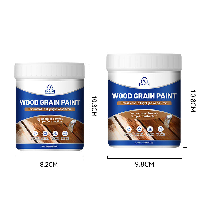 Water-Based Wood Grain Paint Outdoor Anti-Corrosion Wood Oil for Doors, Windows, Cabinets Color Change Renovation Brightening Anti-Wax Oil Antique Wood Paint